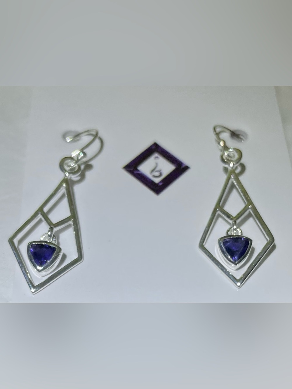 Iolite dangle earrings